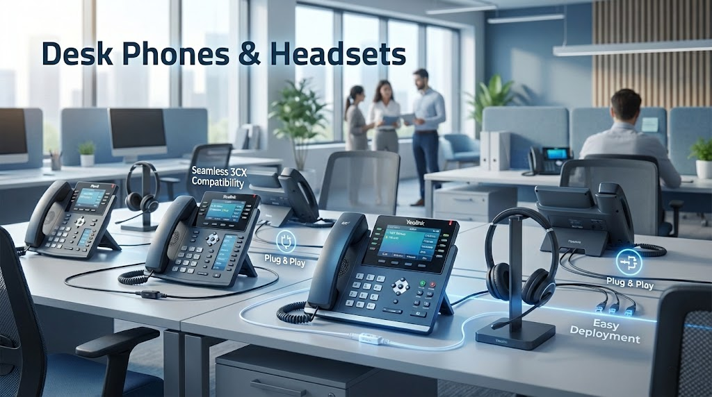 Desk Phones and Headsets